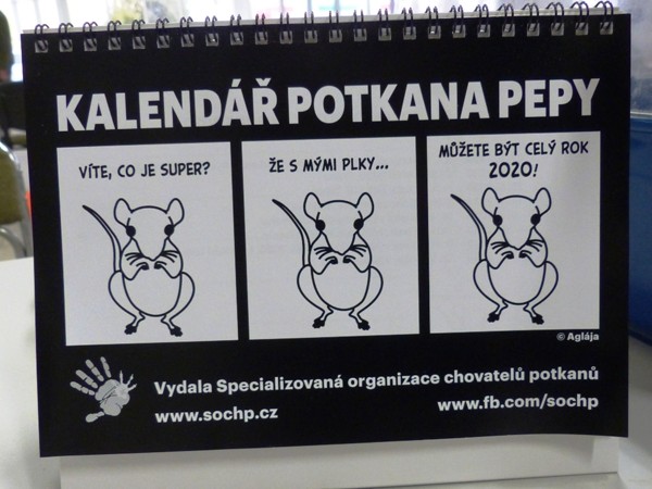 Stolní kalendář 2020: Potkan Pepa
