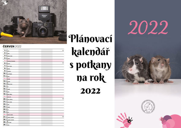 Plánovací rodinný kalendář POTKANI 2022