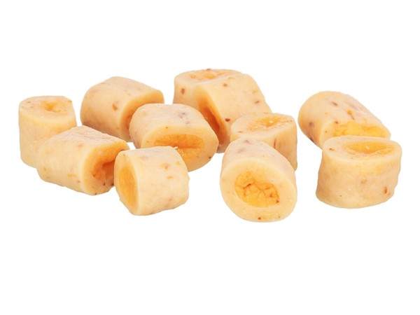 Měkké kuřecí mini rolky plněné lososem 50 g