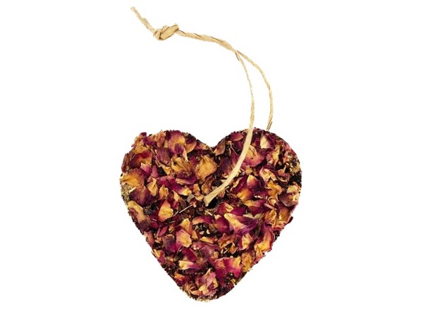 Bezobilné travní srdce s růží a ibiškem 80 g