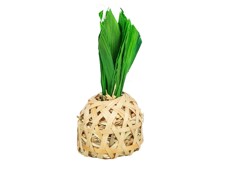 Ananas hračka:bambus,kukuřičné listy,seno 6,5×14cm