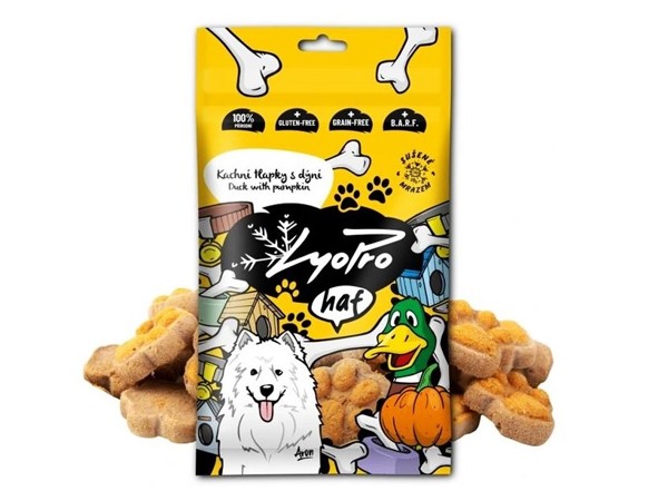 Mrazem sušené kachní tlapky s dýní 50 g